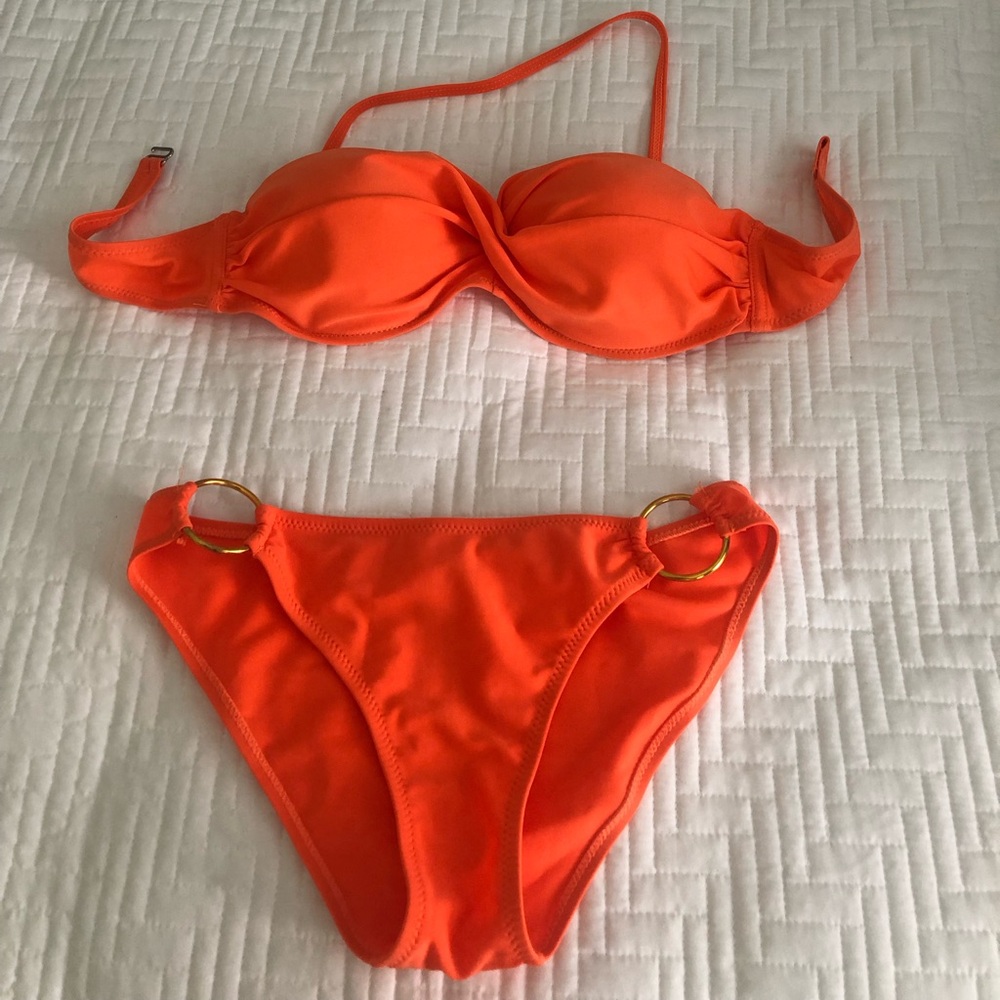 Victoria Secrets orange bikini. Like new condition.